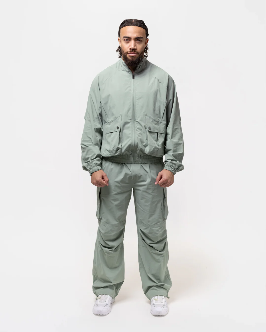 Benton Cargo Jacket - Stone Green - Image 2