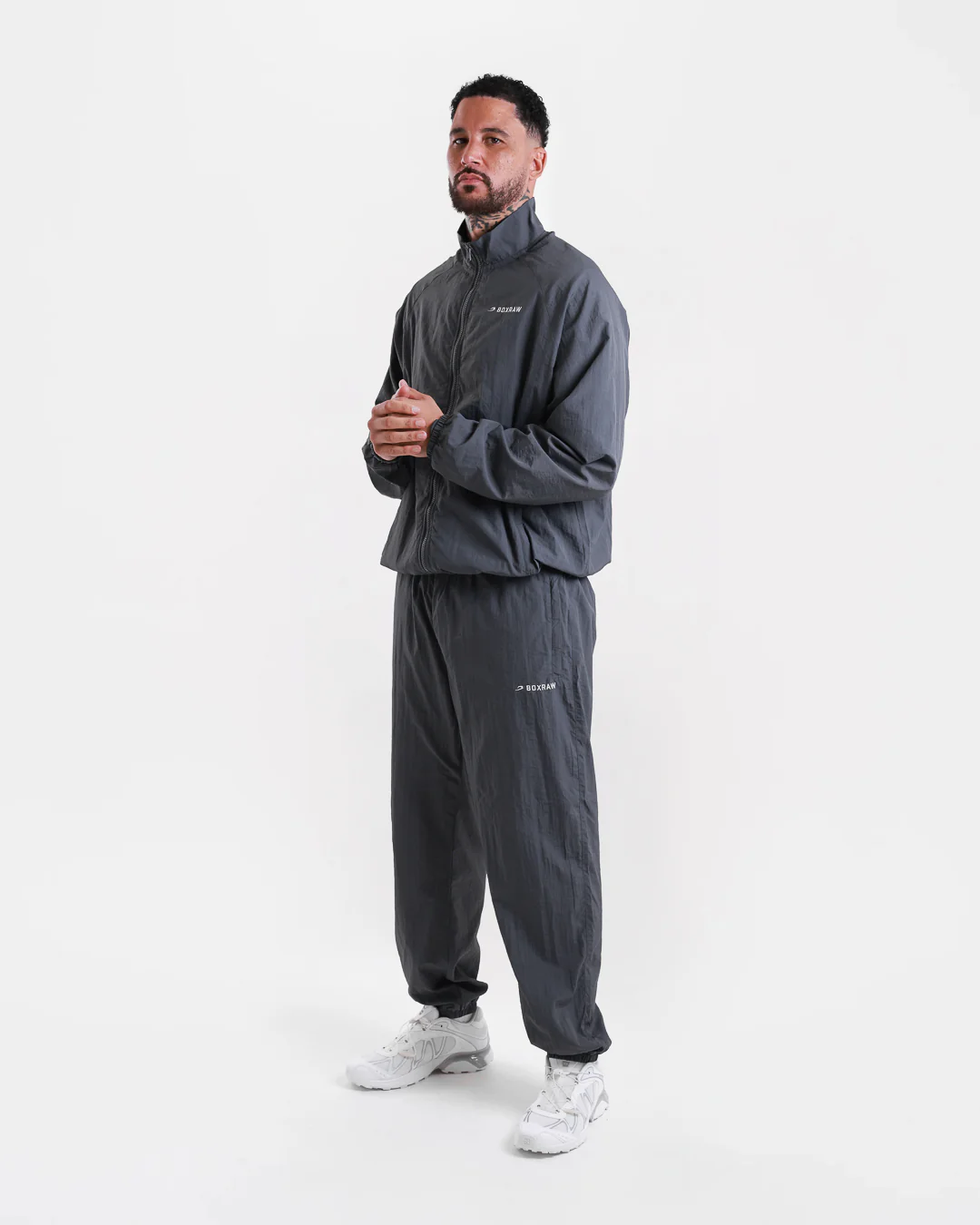 Saxton Track Jacket - Charcoal - Image 2