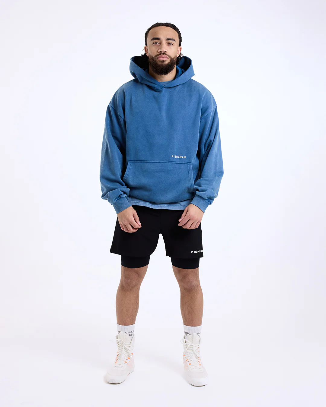 Sparring Club Oversized Hoodie - Washed Baby Blue - Image 2